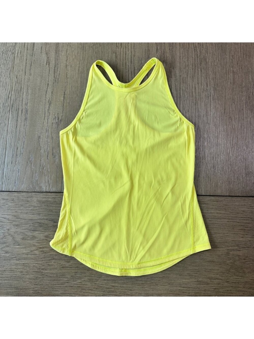 Lululemon Base Pace Ribbed Racerback Tank Top Size 4 Yellow